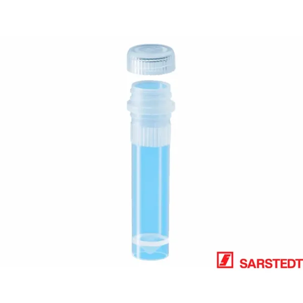 Mikrotub 2,0 ml sp.bd. med lock + stativring 500st.