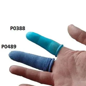 Blå gummifinger "Bobbies" M (25 st)