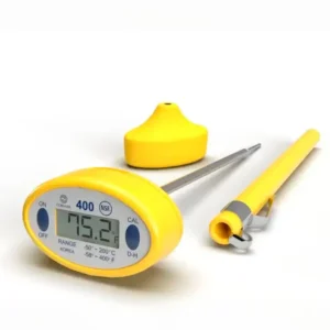 400YB Digitalt ficktermometer med cover – GUL