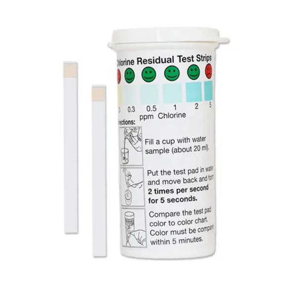 Low Level Chlorine Strips, 0-5 ppm (free)
