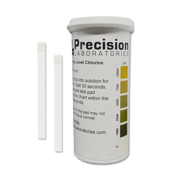 Extra high level Chlorine test strip 10.000 ppm (free)