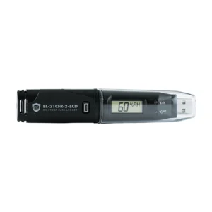 USB 21CFR logger med display temp -35/80°C och RH 0/100%