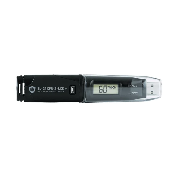 USB precisionslogger med display temp -35/80°C och RH 0/100%