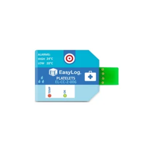 Blodtransport Datalogger temp och RH – Larm vid 20 och 24°C