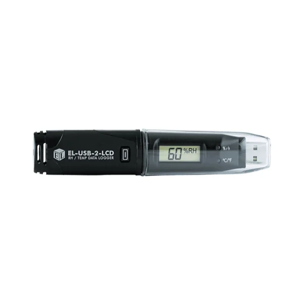 USB logger med display temp -35/80°C och RH 0/100%