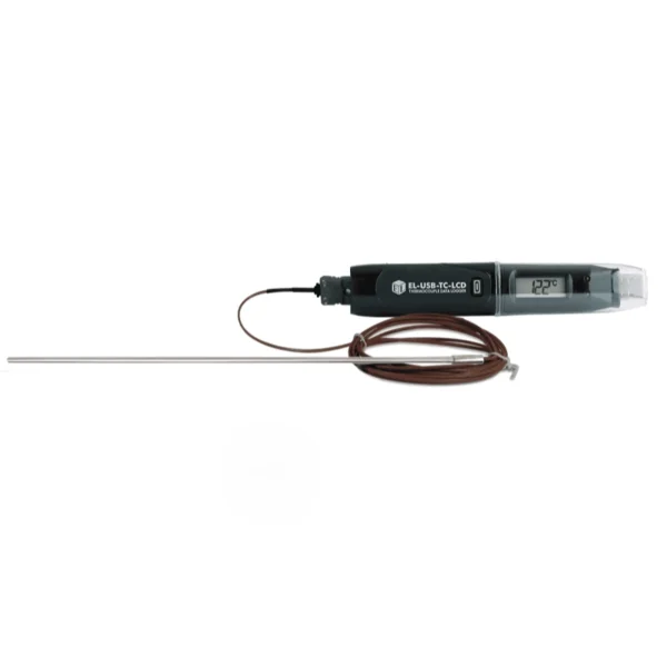 USB Vac. logger med display temperatur -100/100°C med probe