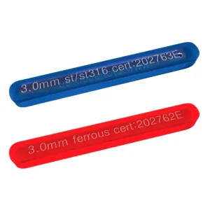 Metaldetektortestbit rektangulär, FE, 4,0 mm