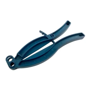 Blå detekterbar stängclips FISH 240 mm (stängning 100 mm)