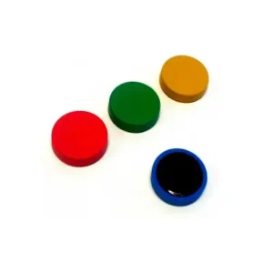 Detekterbara magneter, 3 cm, grön