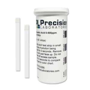 Perättiksyra / Peracetic Acid strips, 0–500 ppm
