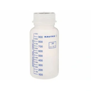 Flaskor PP, plast 303, Kautex med lock