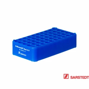 Monovette-stativ 5 × 10 × 17 mm d17, blå