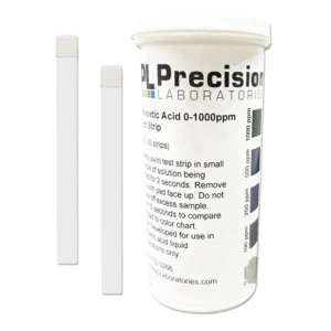 Perättiksyra / Peracetic Acid strips, 0–1000 ppm