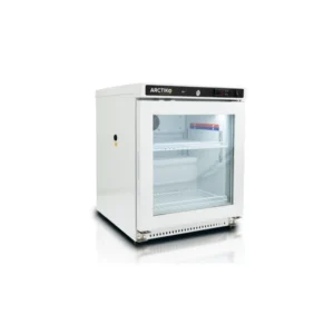 Litet läkemedelskylskåp – 60 liter med glasdörr